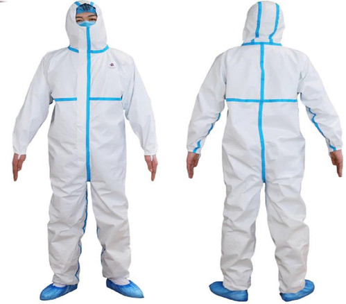 white disposable microporous coveralls with hood xl