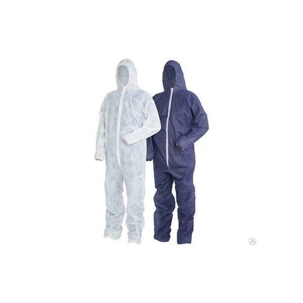 white breathable Protective microporous coveralls Hood