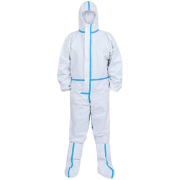 white disposable microporous coveralls