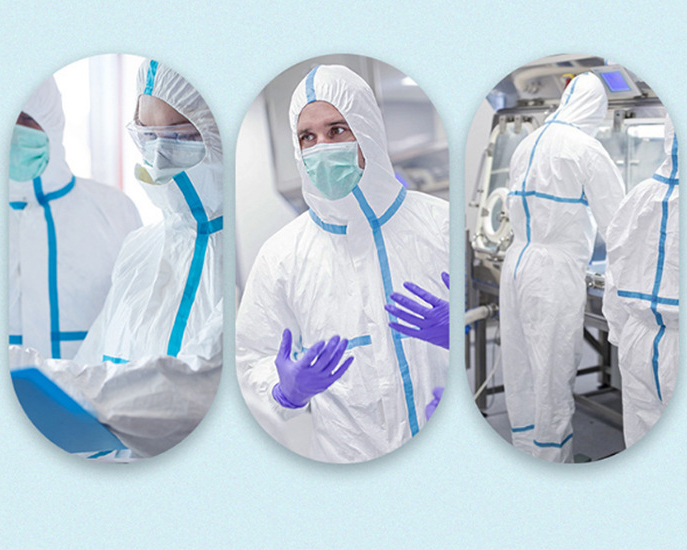 disposable white microporous coverall large